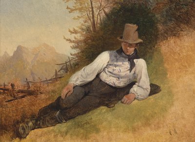 Farm Boy by Friedrich Gauermann